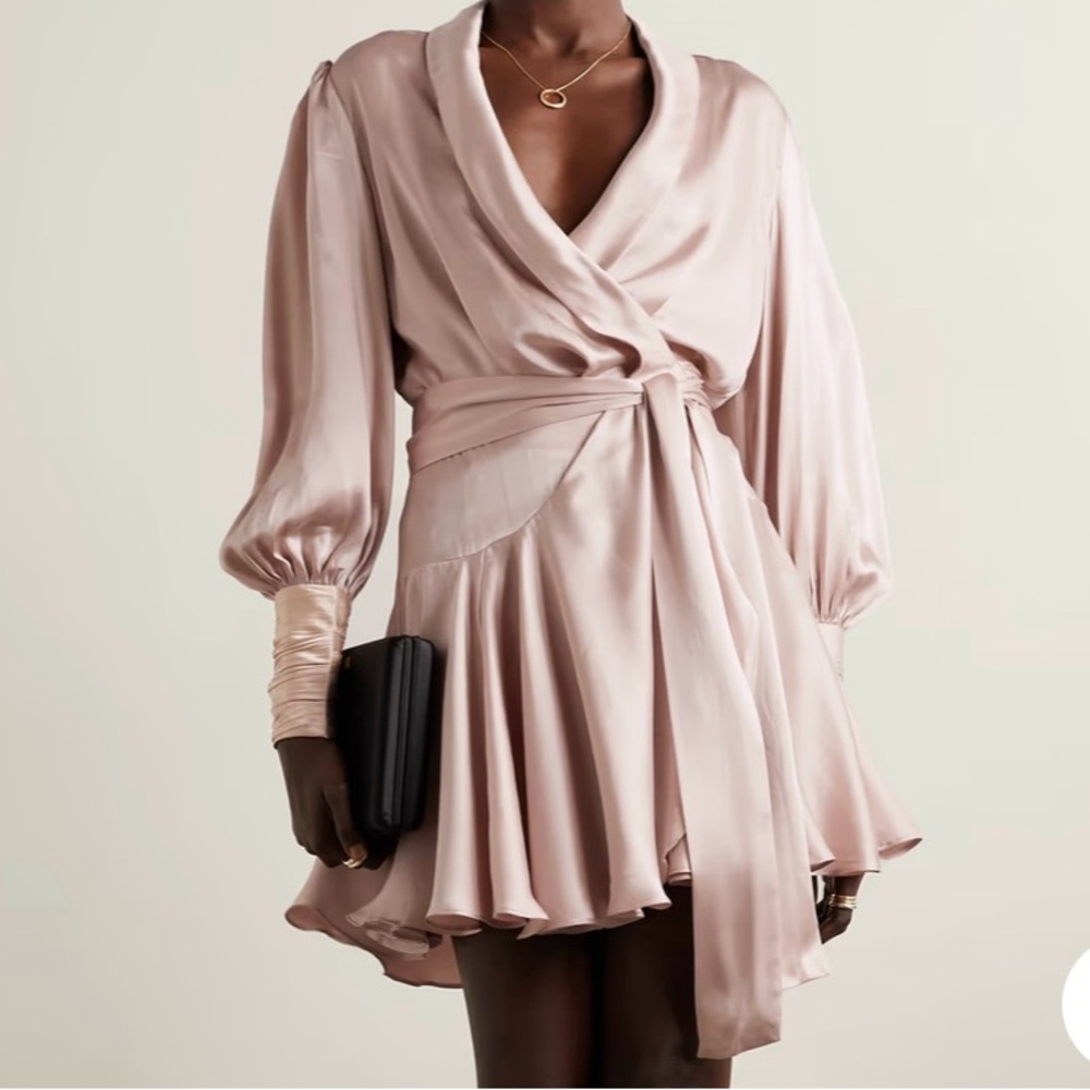 Zimmermann Soft lilac Long Sleeve Dress size 2 its like 6/8